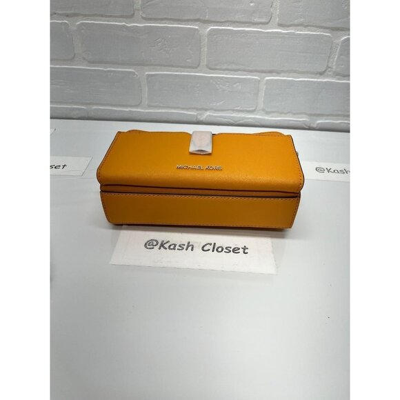 Michael kors Crossbody Double Zip Jet Set Item Purse Honeycomb Yellow - Picture 6 of 12